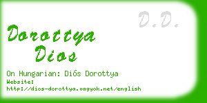 dorottya dios business card